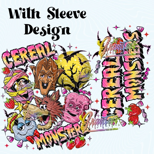 SPOOKY CEREAL with Sleeve Png, SPOOKY CEREAL Clipart, Trendy SPOOKY CEREAL Clipart, Clipart for DTF or Shirt Printing, PNG Only! (Copy) (Copy) (Copy)
