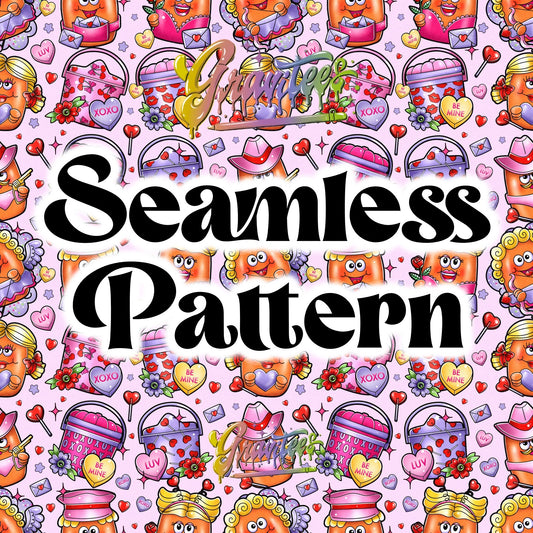 Vday Nuggets Seamless Design Png for DTF or Shirt Printing, PNG Only!