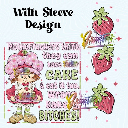 Wrong Bakery B Design with Sleeve Png, Wrong Bakery B Clipart, Wrong Bakery B Clipart,  Clipart for DTF or Shirt Printing, PNG Only!