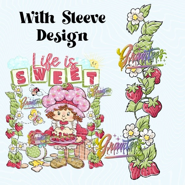 Life is Sweet Design with Sleeve Png, Life is Sweet Clipart, Life is Sweet Clipart, Clipart for DTF or Shirt Printing, PNG Only!