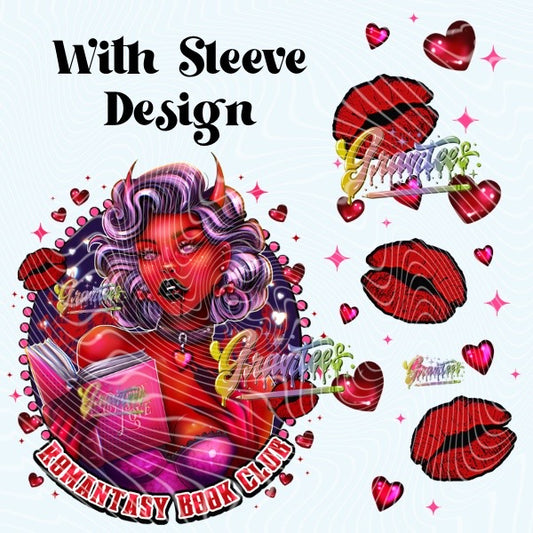 Bloody Love Design with Sleeve Png for DTF or Shirt Printing, PNG Only!