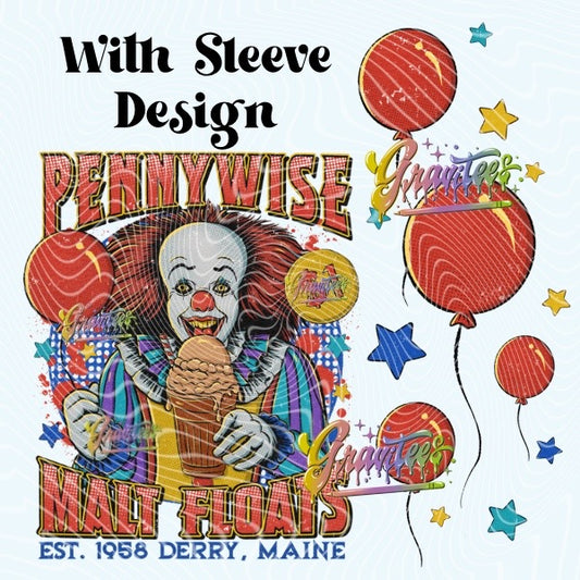 Malt Floats Design with Sleeve Png, Malt Floats  Clipart, Malt Floats  Clipart,  Clipart for DTF or Shirt Printing, PNG Only!