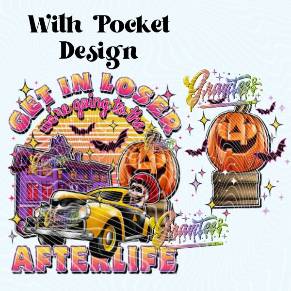 Get In Loser Halloween With Pocket PNG, Halloween Clipart for DTF or Shirt Printing PNG Only!