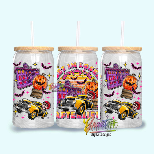Get In Loser Halloween Libbey Template PNG, Halloween Clipart for UVDTF or Sublimation Printing PNG Only!
