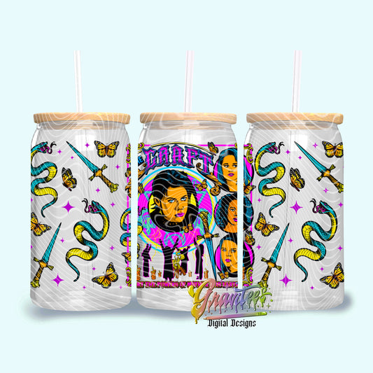 MOTHER AND EARTH Design 16oz Tumbler Template Design PNG,  for UVDTF or Sublimation Printing PNG Only!! ()