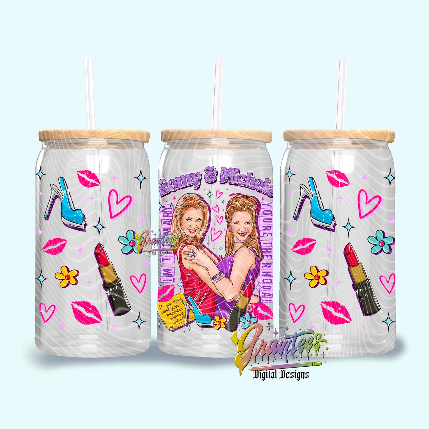 Business Women Libbey Template PNG, Movie Clipart for UVDTF or Sublimation Printing PNG Only!