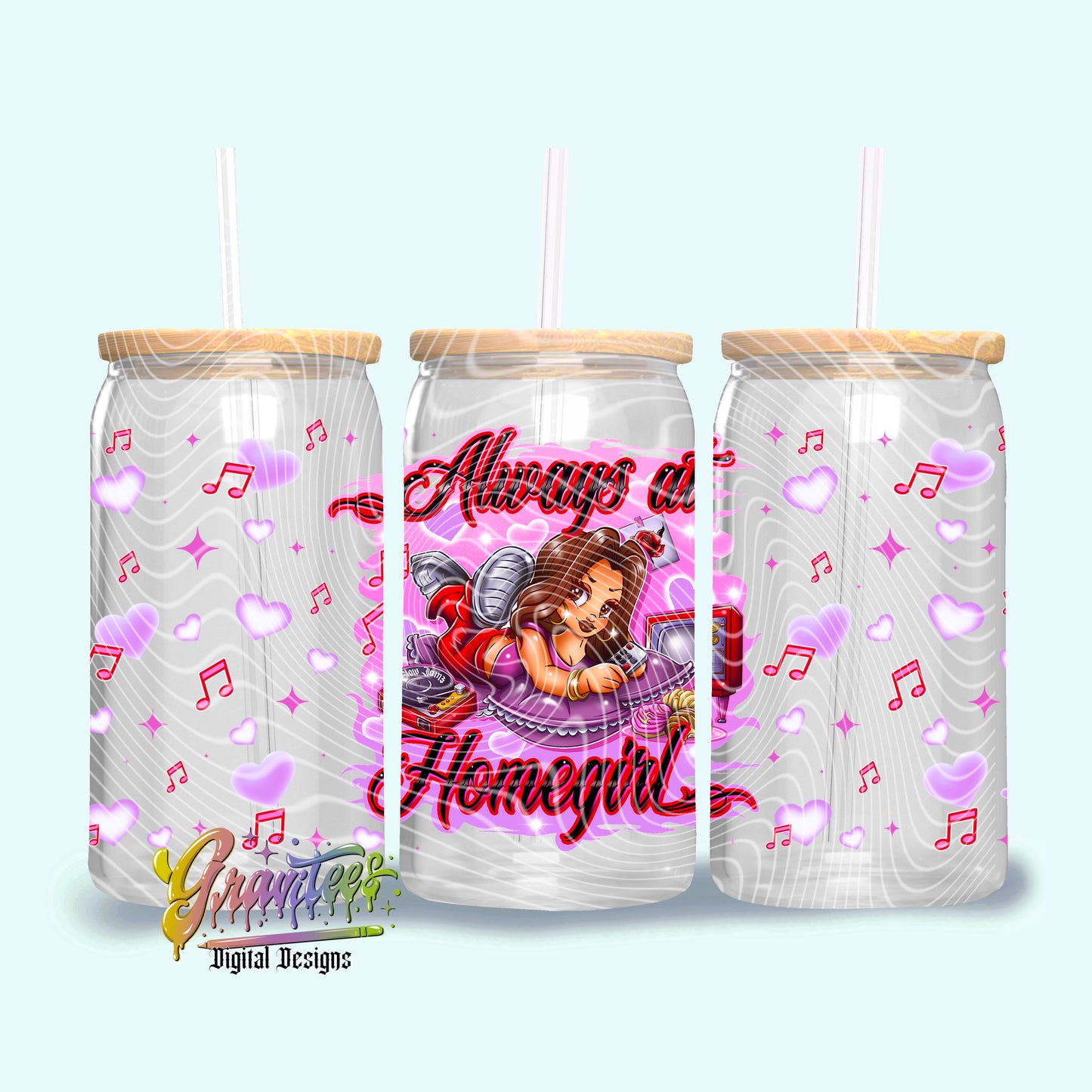 Always at Homegirl Design 16oz Tumbler Template Design PNG,  for UVDTF or Sublimation Printing PNG Only!! (Copy)