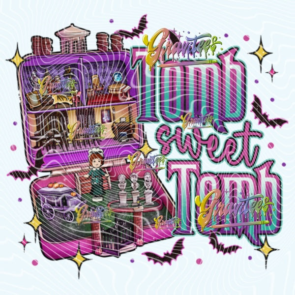 Tomb Sweet Tomb PNG, Haunted Clipart for DTF or Shirt Printing PNG Only!