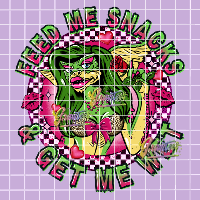 Greta Feed Me Snacks Png, Valentine Funny Clipart, Trendy Valentine Clipart for DTF or Shirt Printing, PNG Only!