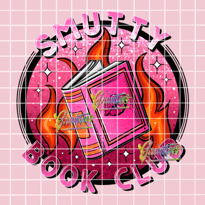 Smutty Book Club Png, Valentine Book Lover Clipart, Trendy Valentine Clipart for DTF or Shirt Printing, PNG Only!