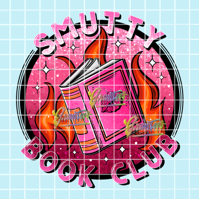 Smutty Book Club Png, Valentine Book Lover Clipart, Trendy Valentine Clipart for DTF  or Shirt Printing, PNG Only!