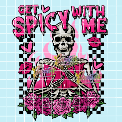 Get Spicy With Me Png, Valentine Book Lover Clipart, Trendy Valentine Clipart for DTF or Shirt Printing, PNG Only!
