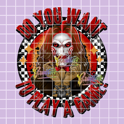 Do You Want To Play A Game Png, Valentine Clipart, Trendy Valentine Clipart for DTF or Shirt Printing, PNG Only!