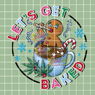 Let's Get Baked Png, Gingerbread Pot Hot Cocoa Clipart, Trendy Christmas Clipart, Cocoa Clipart for DTF or Shirt Printing, PNG Only!