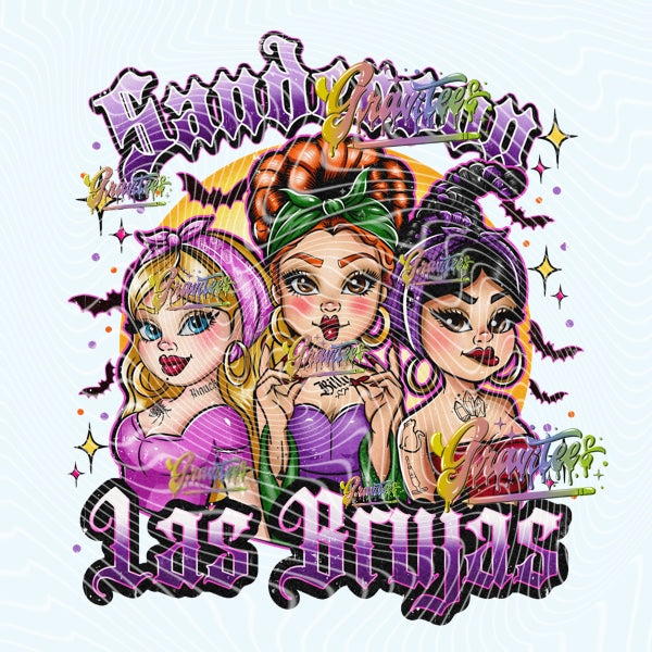 Las Brujas PNG, Halloween Clipart for DTF or Shirt Printing PNG Only!