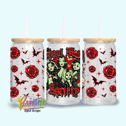 Ghoul Mom 16oz Tumbler Template Design PNG,  for UVDTF or Sublimation Printing PNG Only!!