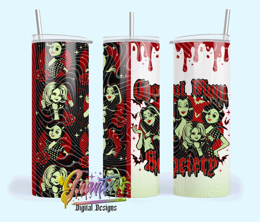 Ghoul Mum 20oz Tumbler Template Design PNG,  for UVDTF or Sublimation Printing PNG Only!!