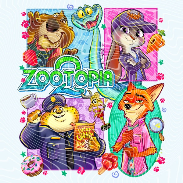 Animal Partners Design Png for DTF or Shirt Printing, PNG Only!