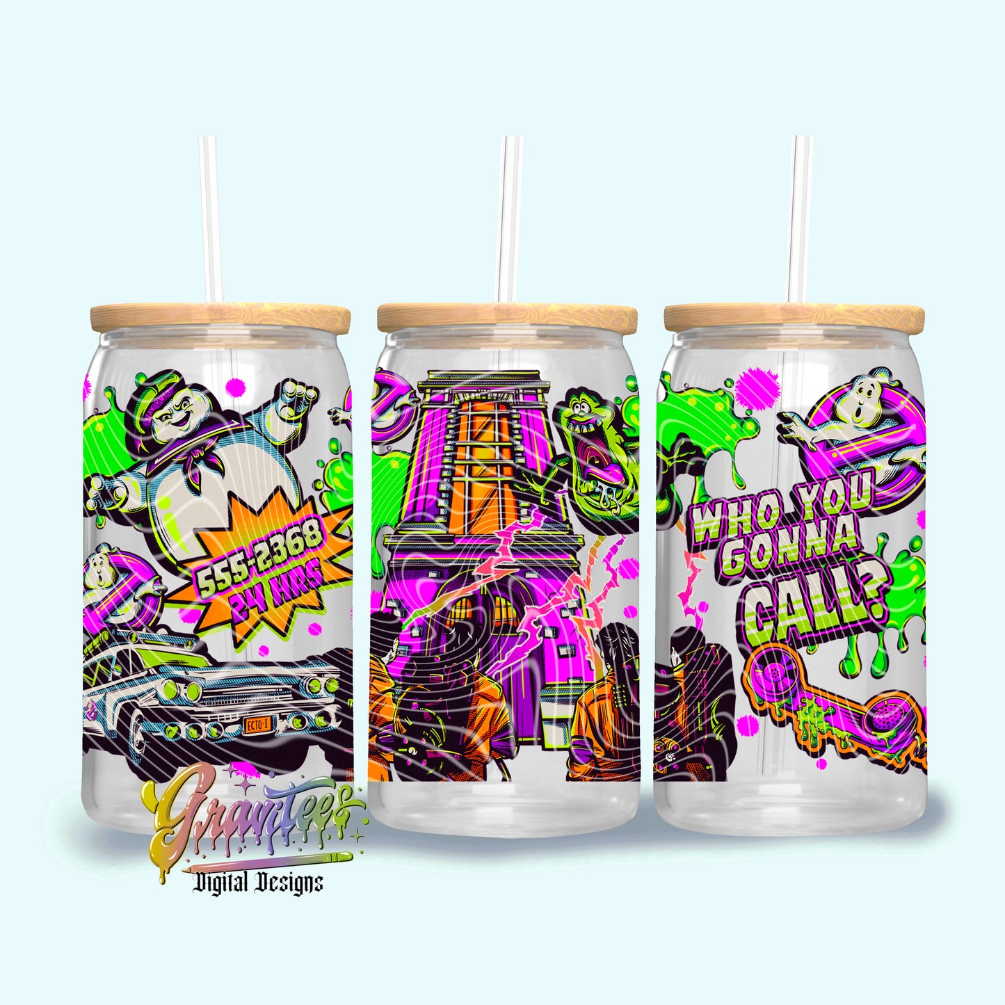 CALL 24HR 16oz Tumbler Template Design PNG, for UVDTF or Sublimation Printing PNG Only!!