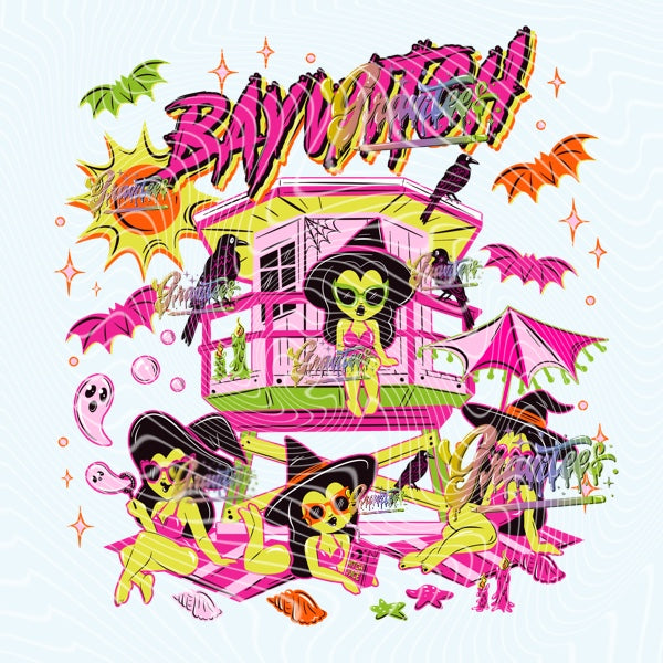 BAYWITCH Png for DTF or Shirt Printing, PNG Only!