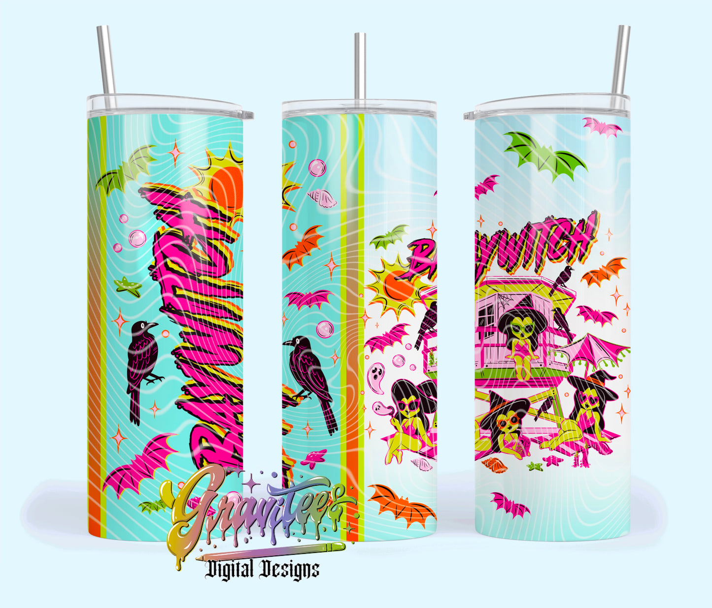 BAYWITCH  20oz Tumbler Template Design PNG,  for UVDTF or Sublimation Printing PNG Only!! (Copy)
