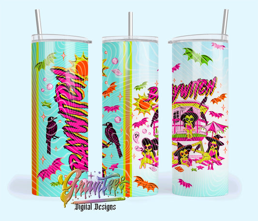 BAYWITCH  20oz Tumbler Template Design PNG,  for UVDTF or Sublimation Printing PNG Only!! (Copy)