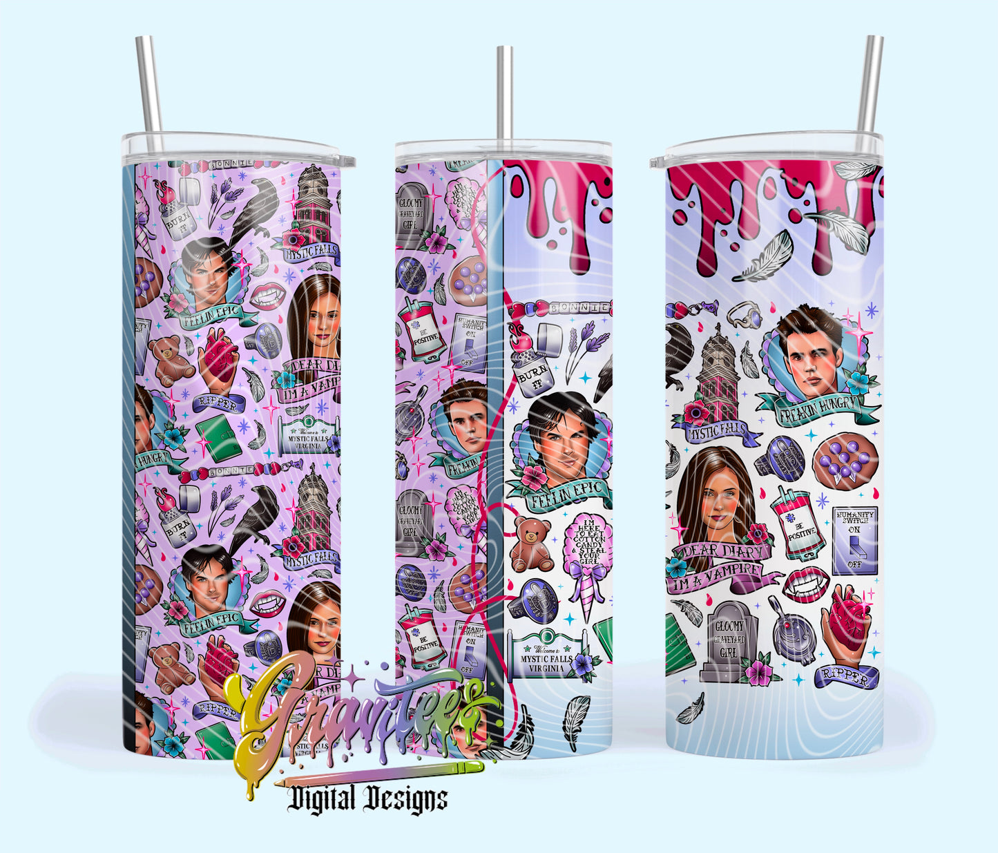 MYSTIC 20oz Tumbler Template Design PNG, for UVDTF or Sublimation Printing PNG Only!! (Copy) (Copy)