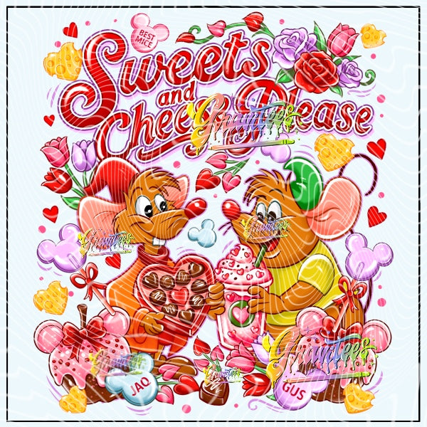 Sweets & Cheese Design Png for DTF or Shirt Printing, PNG Only!