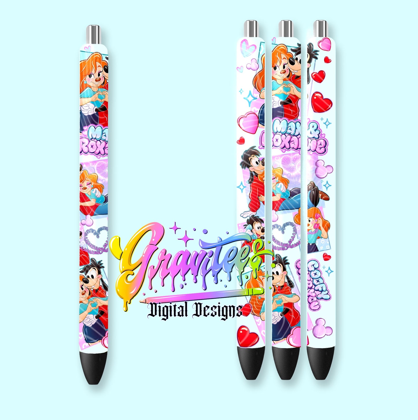 Goofy Over You Pen Wrap Template Design PNG, for UVDTF or Sublimation Printing PNG Only!!