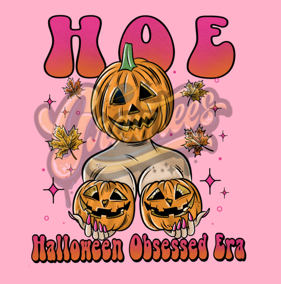 Halloween Obsessed Era PNG, Pumpkin Clipart, Pumpkin GirlClipart, Halloween Girl Clipart for DTF or Shirt Printing, PNG Only!