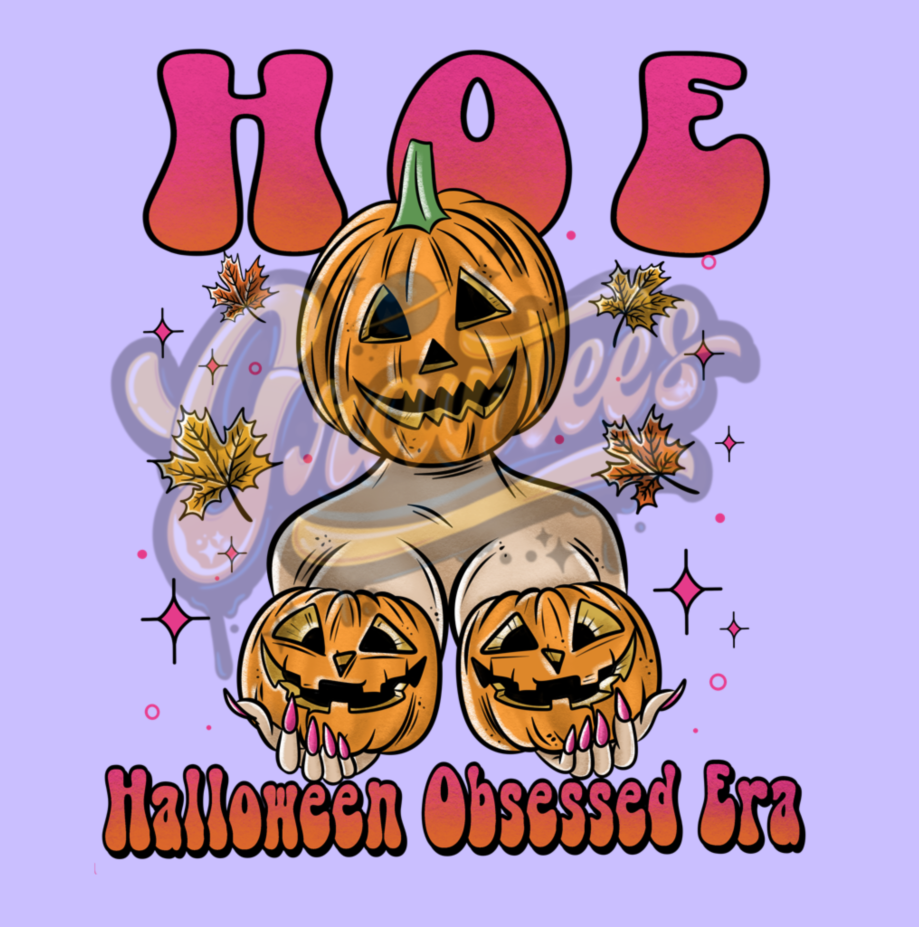 Halloween Obsessed Era PNG, Pumpkin Clipart, Pumpkin GirlClipart, Halloween Girl Clipart for DTF or Shirt Printing, PNG Only!