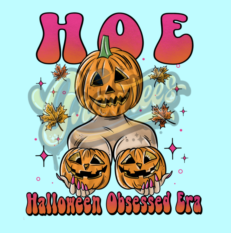 Halloween Obsessed Era PNG, Pumpkin Clipart, Pumpkin GirlClipart, Halloween Girl Clipart for DTF or Shirt Printing, PNG Only!