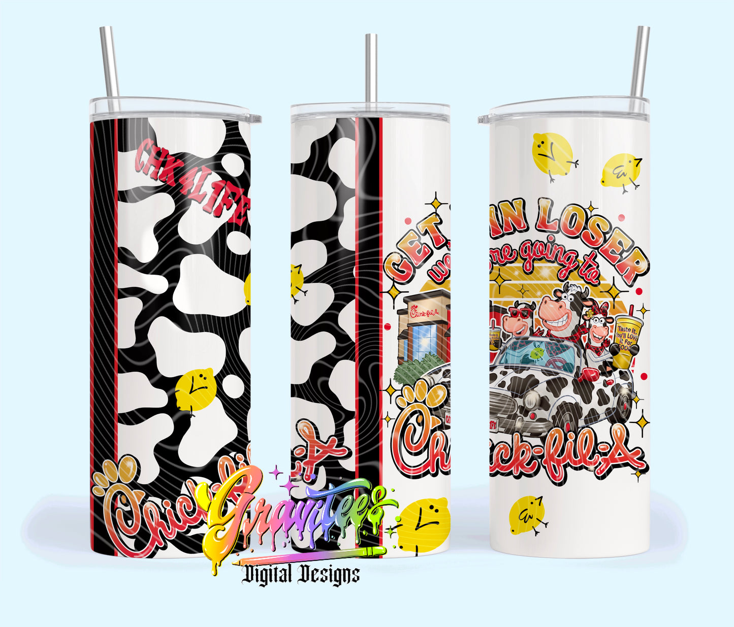 Chkn4L1fe 20oz Tumbler Template Design PNG, for UVDTF or Sublimation Printing PNG Only!!