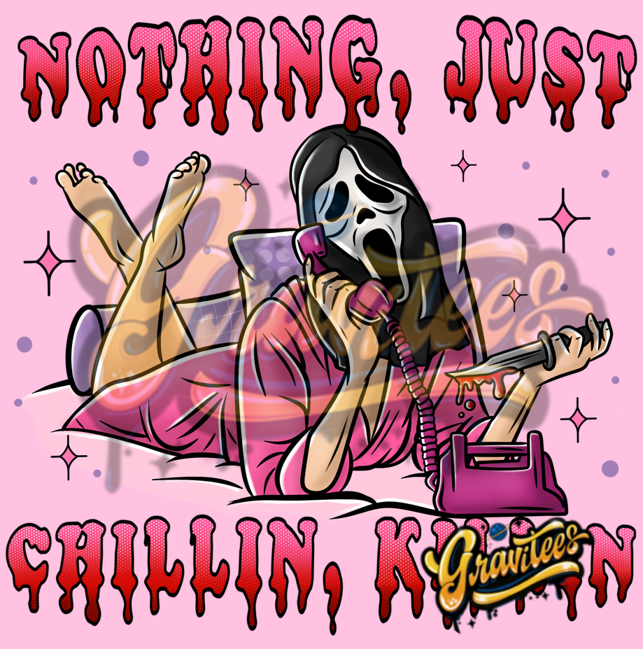 Nothing Just Chillin Clipart, Favorite Movie PNG, Clipart, Clipart for DTF or Shirt Printing, PNG Only!