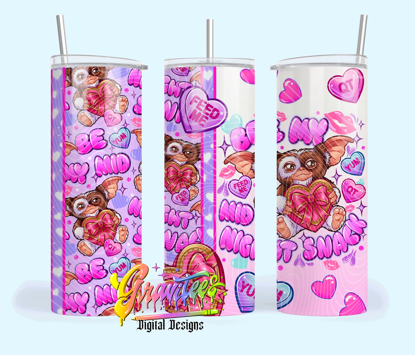 Midnight Snack 20oz Tumbler Template Design PNG, for UVDTF or Sublimation Printing PNG Only!!