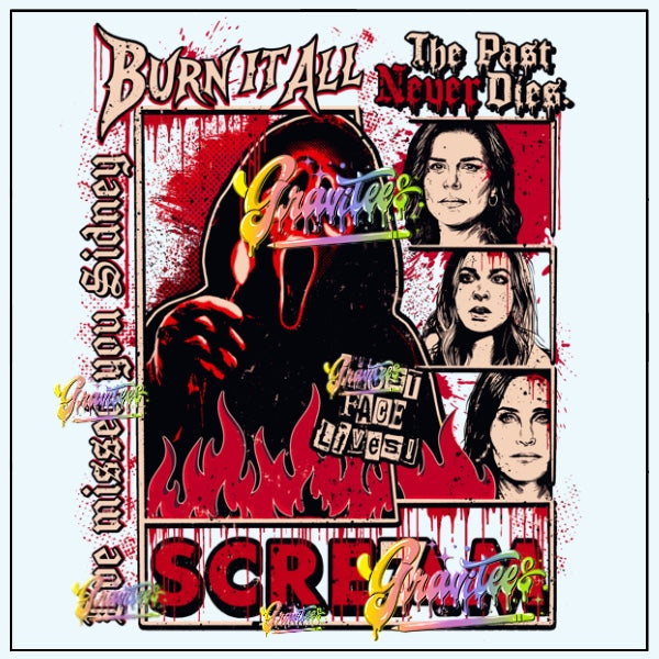 Burn It All Design Png for DTF or Shirt Printing, PNG Only!
