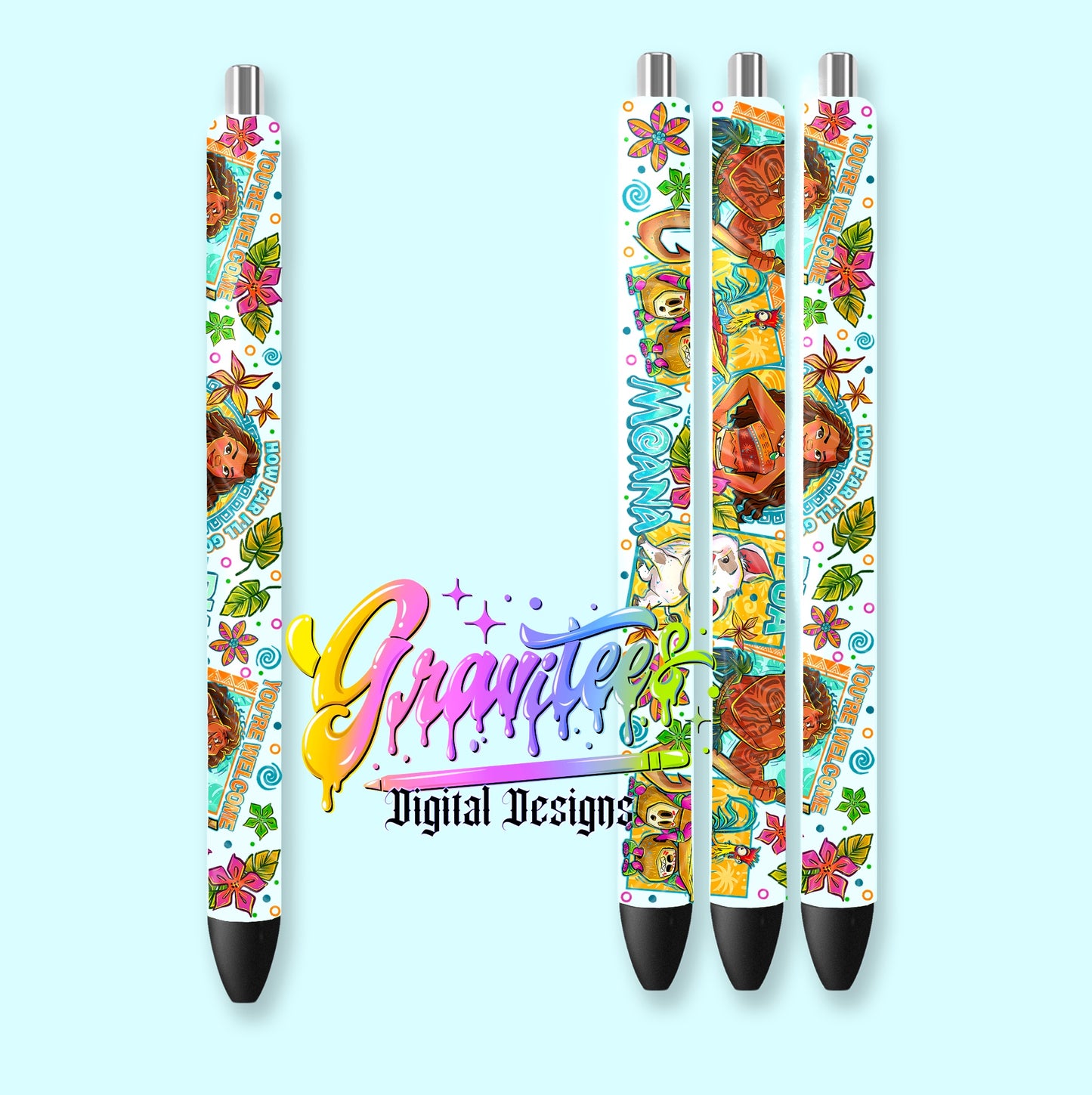 Water Daughter Pen Wrap Design PNG, for UVDTF or Sublimation Printing PNG Only!!
