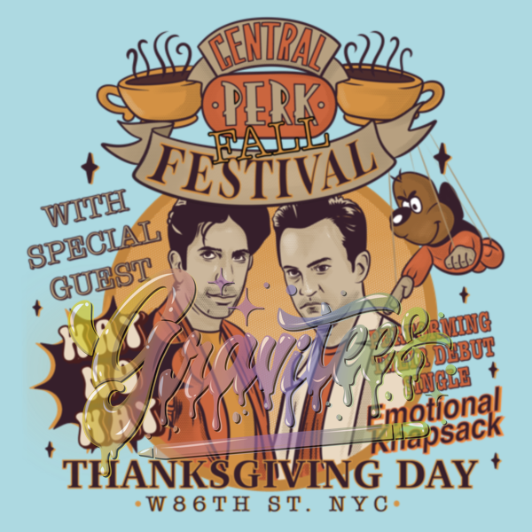 Friendsgiving Fall Festival PNG, Chandler Ross Clipart, Fall Clipart, Way No Way Clipart , Friends Sublimation Designs, Friendsgiving for DTF or Shirt Printing, PNG Only!
