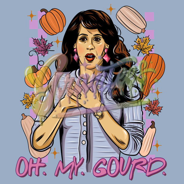 Oh My Gourd PNG, Janice Clipart, Fall Clipart, Thanksgiving Friends Clipart , Janice Friends Sublimation Designs, Friendsgiving for DTF or Shirt Printing, PNG Only!