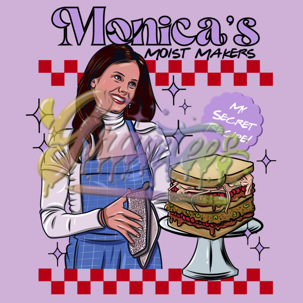 Monica's Moist Makers PNG, Monica Geller Clipart, Fall Clipart, Thanksgiving Friends Clipart , Janice Friends Sublimation Designs, Friendsgiving for DTF or Shirt Printing, PNG Only!