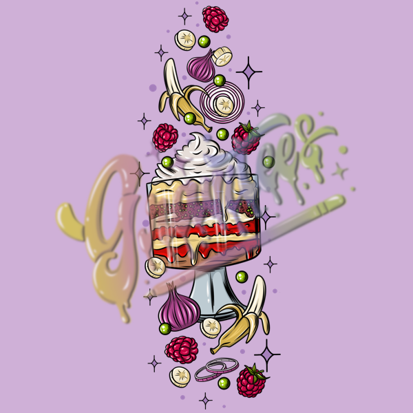 Sleeve Design for Rachel's Trifle PNG, Thanksgiving Food Clipart, Fall Clipart, Thanksgiving Friends Clipart , Thanksgiving Friends Sublimation Designs, Friendsgiving for DTF or Shirt Printing, PNG Only!