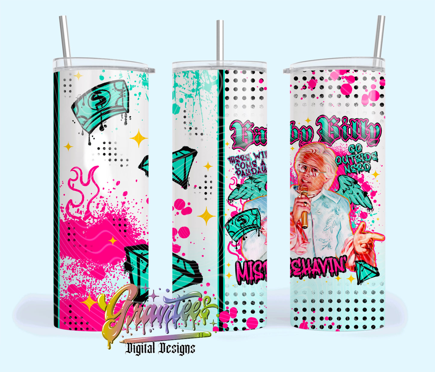 Uncle Baby 20oz Tumbler Template Design PNG,  for UVDTF or Sublimation Printing PNG Only!!
