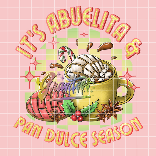 Abuelita and Pan Dulce Season Png, Hot Cocoa Clipart, Trendy Christmas Clipart, Cocoa Clipart for DTF or Shirt Printing, PNG Only!