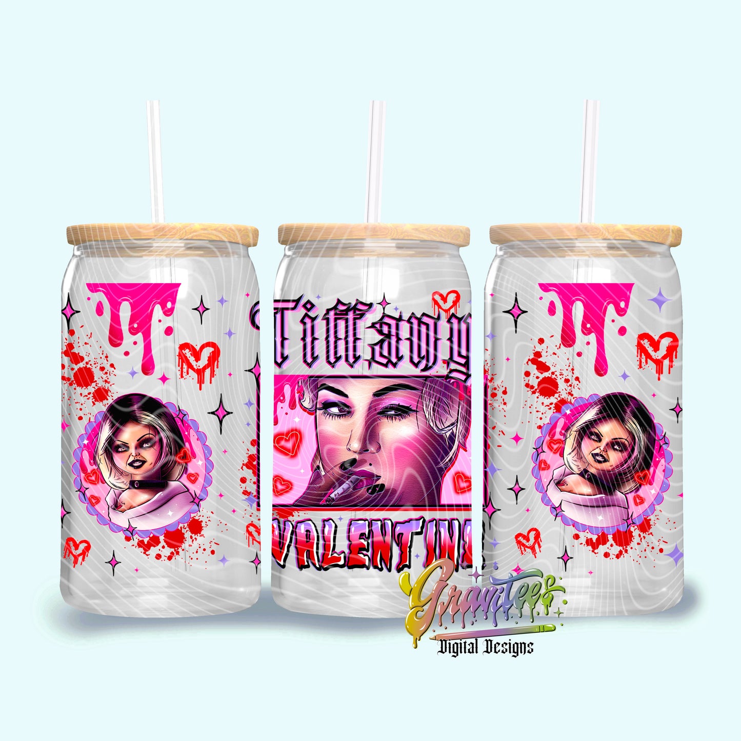 LIVING DEAD GIRL Libbey Tumbler Design Png, LIVING DEAD GIRL Clipart for UVDTF or Sublimation Printing, PNG Only! (Copy)