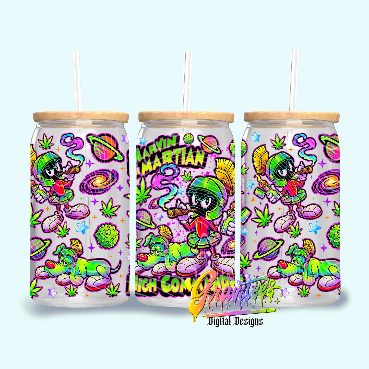 High Commander 16oz Tumbler Template Design PNG, for UVDTF or Sublimation Printing PNG