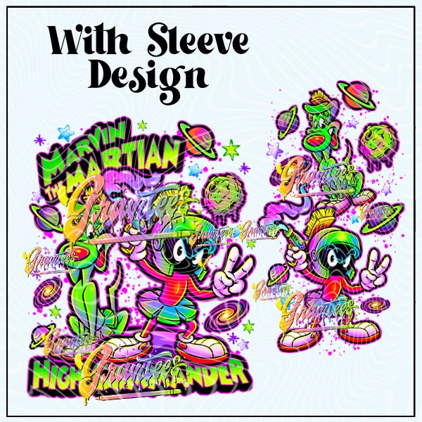 Martian High Commander With Sleeve Png for DTF or Shirt Printing, PNG Only!
