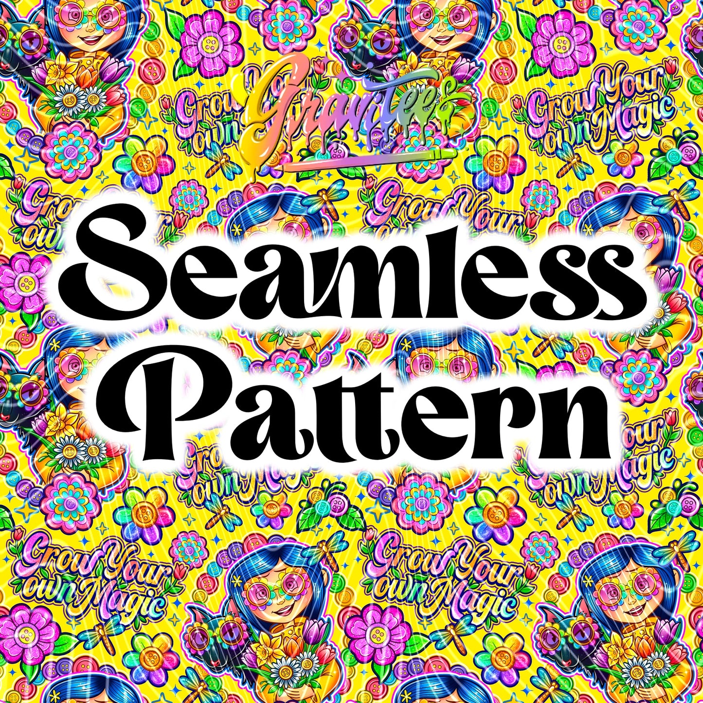 Create Your Own Magic Seamless Design PNG, for UVDTF or Sublimation Printing PNG