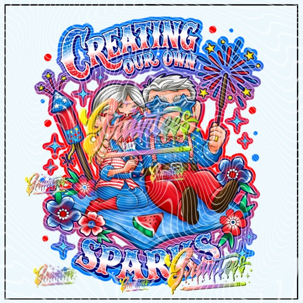 4th Of July Love Png for DTF or Shirt Printing, PNG Only!