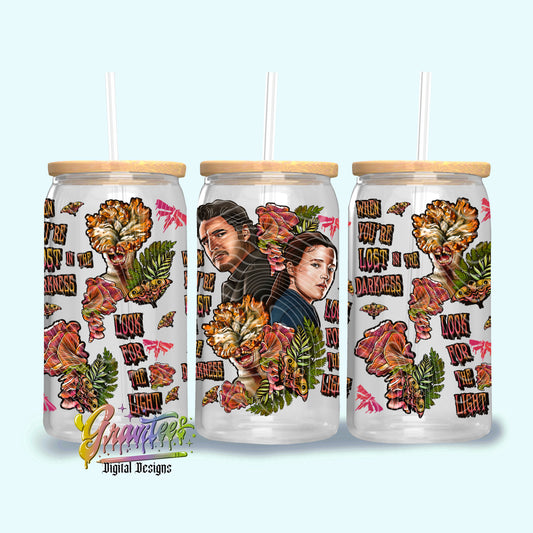 LOST IN THE DARKNESS 16oz Tumbler Template Design PNG,  for UVDTF or Sublimation Printing PNG Only!! (Copy)