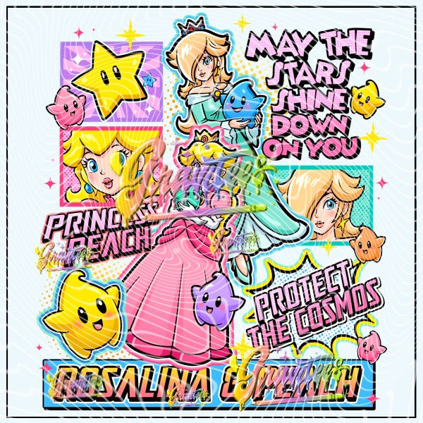 Galaxy Girls Png for DTF or Shirt Printing, PNG Only!